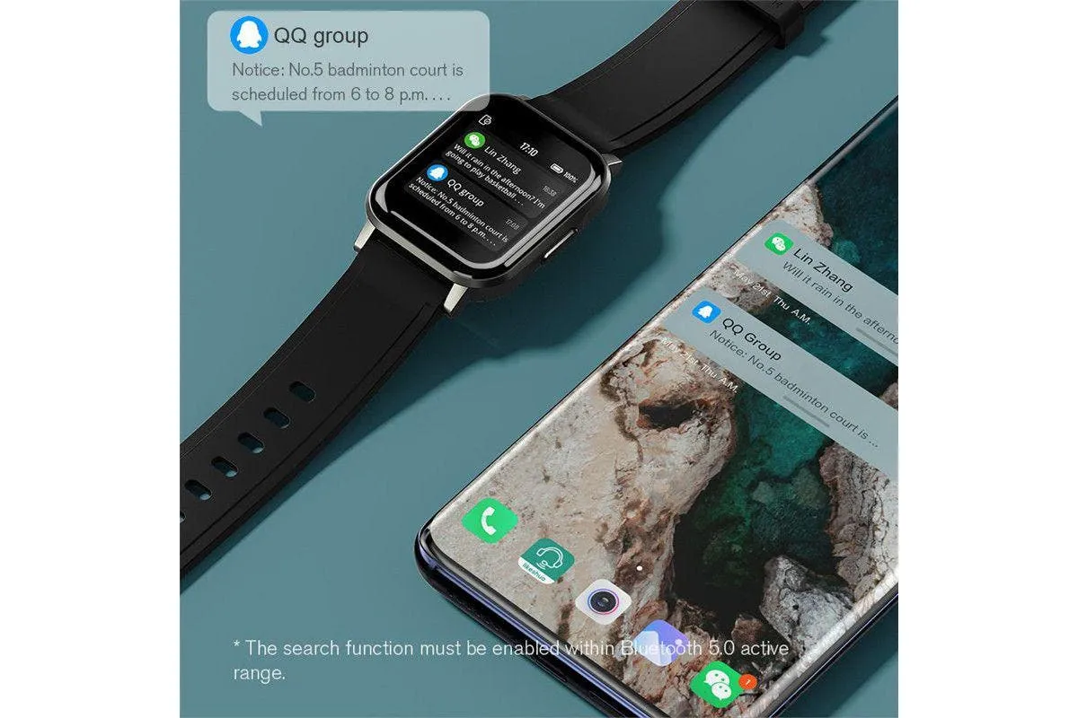 Haylou LS02 1.4" Large HD Screen Smart Watch Black