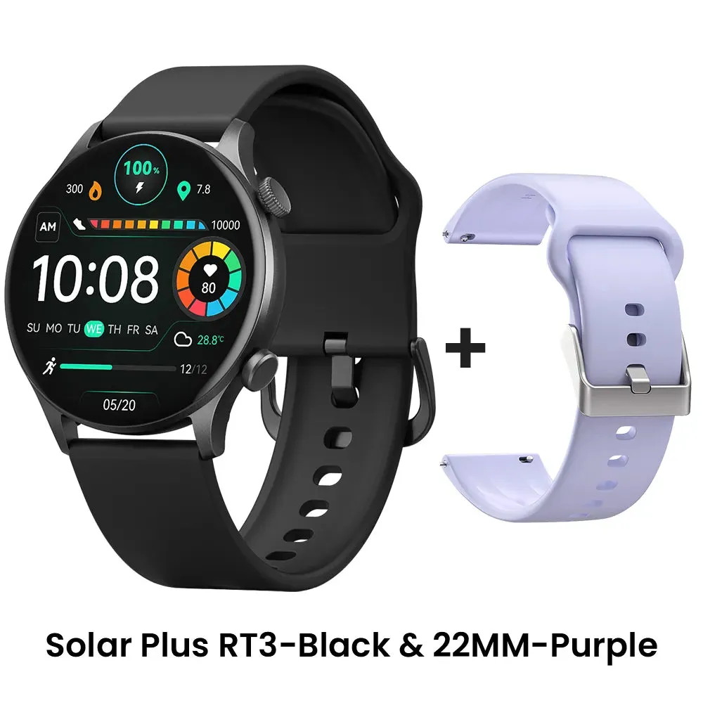 HAYLOU Solar Plus RT3 Smart Watches Custom Watch Face Heart Rate Monitor 105 Sport Models Bluetooth Phone Call IP68 Waterproof