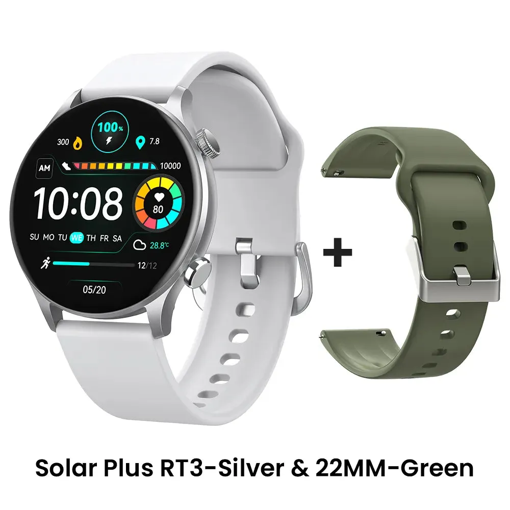 HAYLOU Solar Plus RT3 Smart Watches Custom Watch Face Heart Rate Monitor 105 Sport Models Bluetooth Phone Call IP68 Waterproof