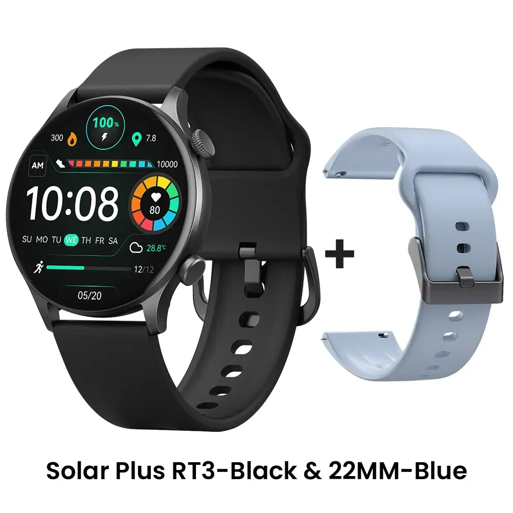 HAYLOU Solar Plus RT3 Smart Watches Custom Watch Face Heart Rate Monitor 105 Sport Models Bluetooth Phone Call IP68 Waterproof