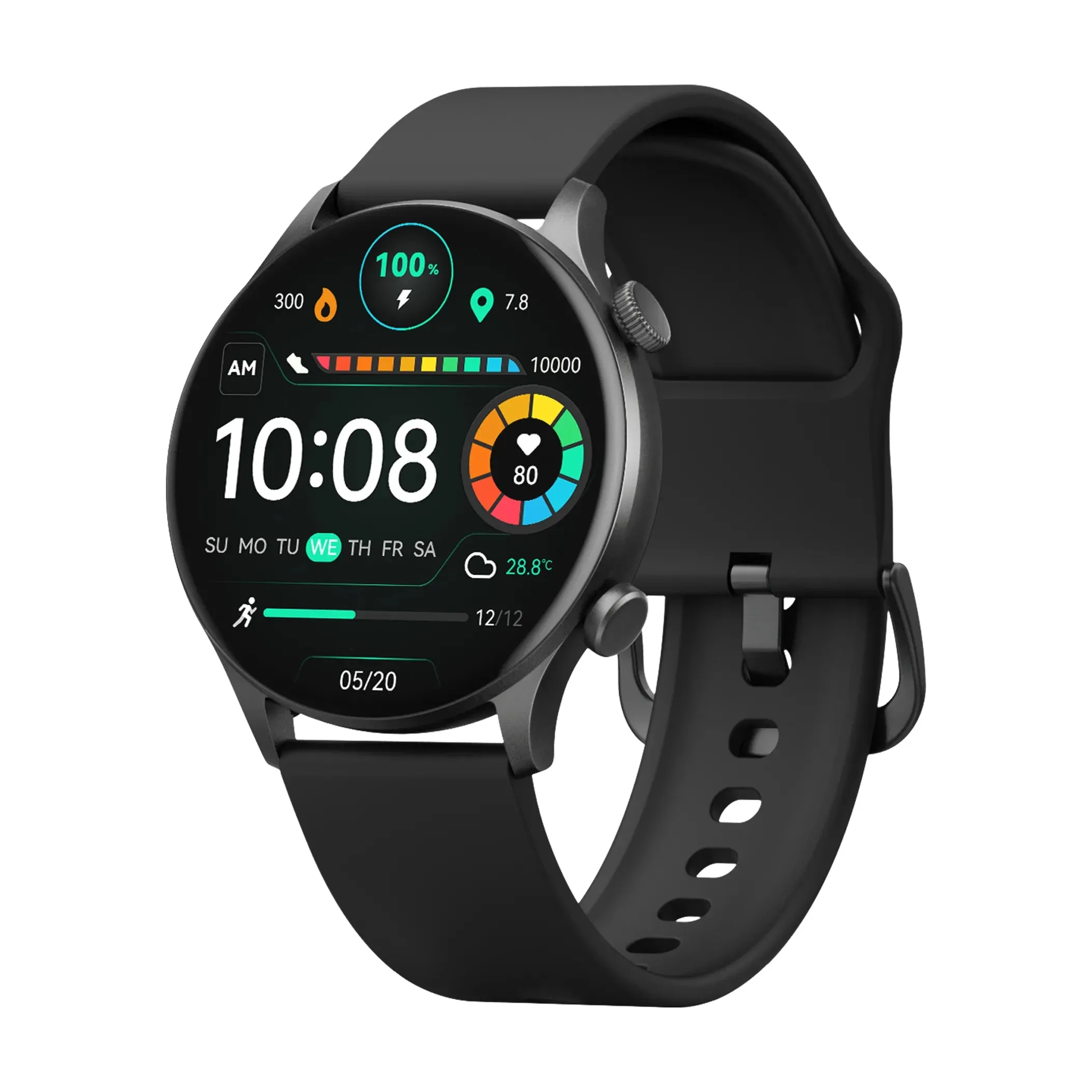 HAYLOU Solar Plus RT3 Smart Watches Custom Watch Face Heart Rate Monitor 105 Sport Models Bluetooth Phone Call IP68 Waterproof