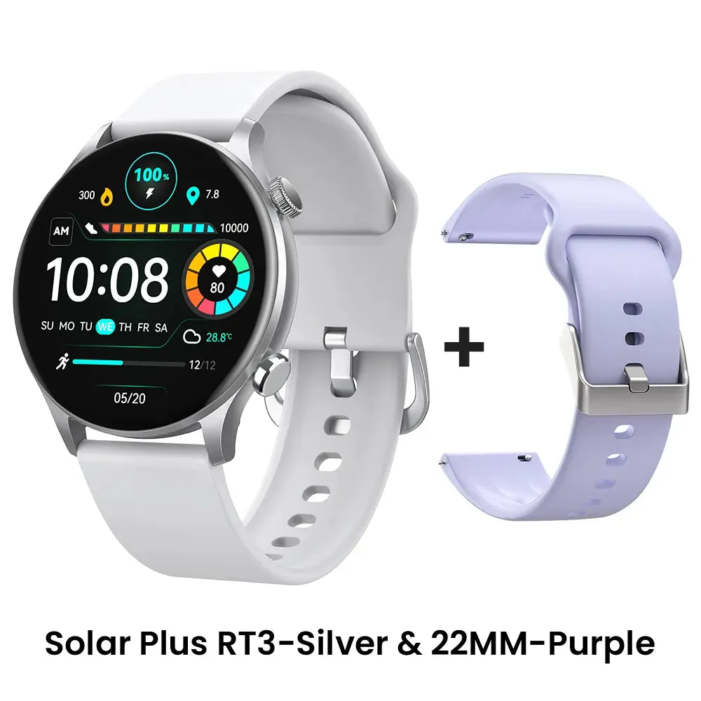 HAYLOU Solar Plus RT3 Smart Watches Custom Watch Face Heart Rate Monitor 105 Sport Models Bluetooth Phone Call IP68 Waterproof
