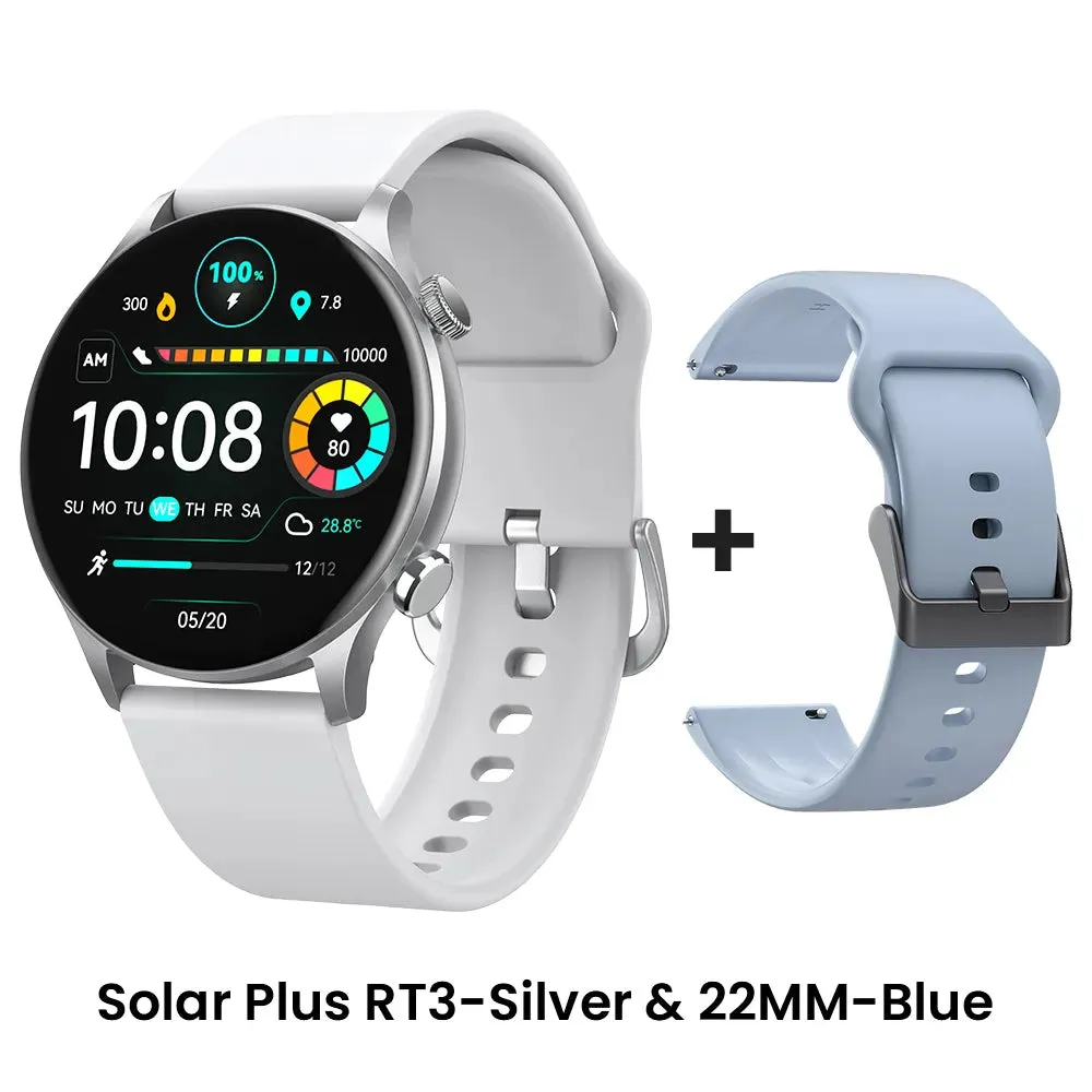 HAYLOU Solar Plus RT3 Smart Watches Custom Watch Face Heart Rate Monitor 105 Sport Models Bluetooth Phone Call IP68 Waterproof