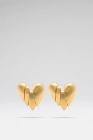 Heartbreaker Earring With Gold Base