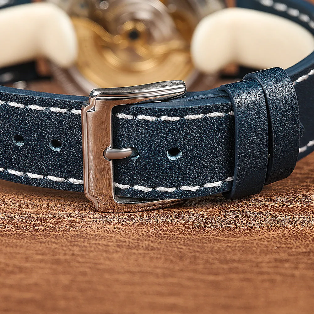 HOU - 80-Hour Power Reserve Vintage Automatic Watch | Blue