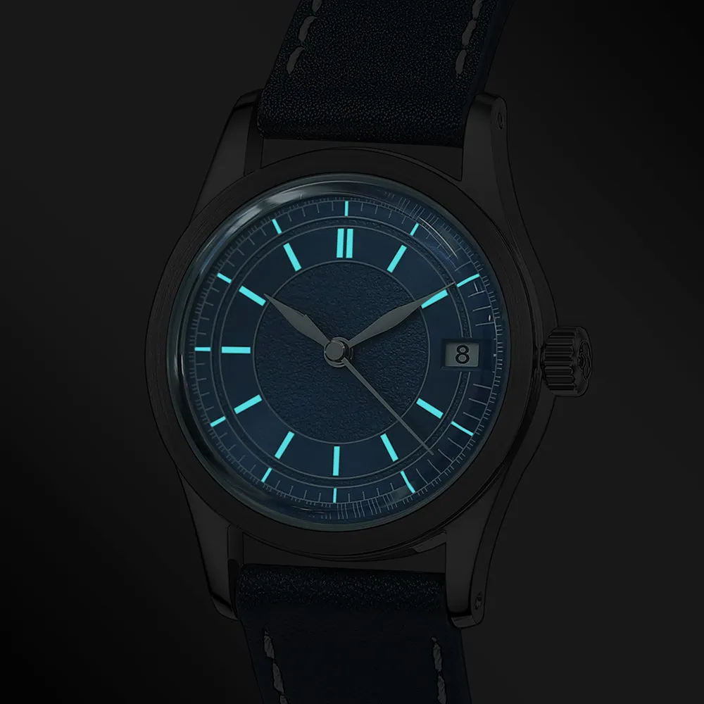 HOU - 80-Hour Power Reserve Vintage Automatic Watch | Blue