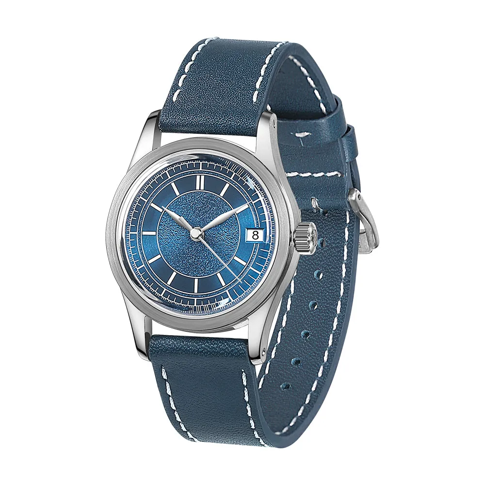 HOU - 80-Hour Power Reserve Vintage Automatic Watch | Blue