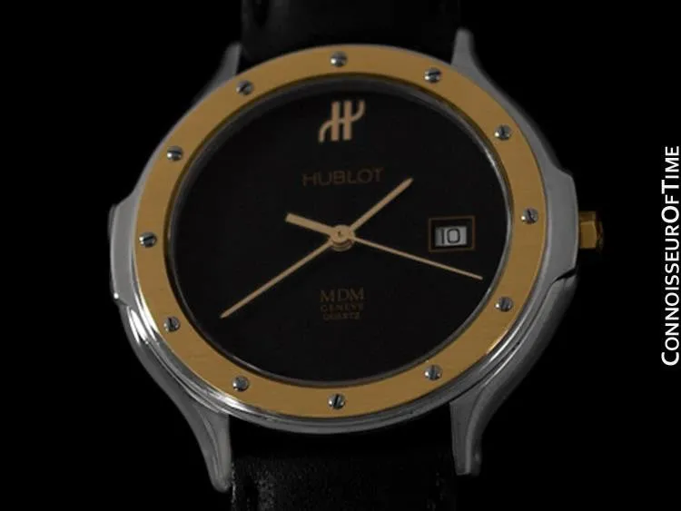 Hublot MDM Two-Tone Midsize Mens Watch - Stainless Steel & 18K Gold