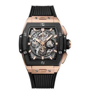 Hublot Spirit of Big Bang King Gold Ceramic, 42mm with Black Rubber Strap