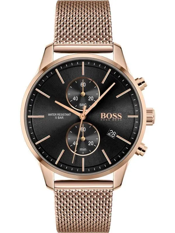 Hugo Boss 1513806 Associate Analog Black Dial Quartz Men's Watch