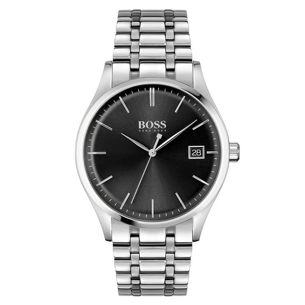 Hugo Boss 1513833 Commissioner Silver Steel Quartz Men's Watch