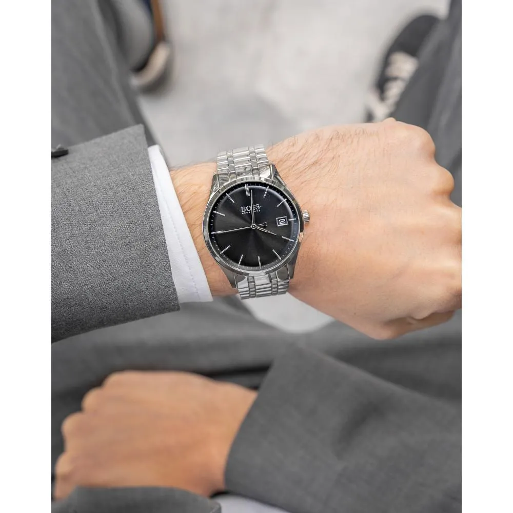 Hugo Boss 1513833 Commissioner Silver Steel Quartz Men's Watch