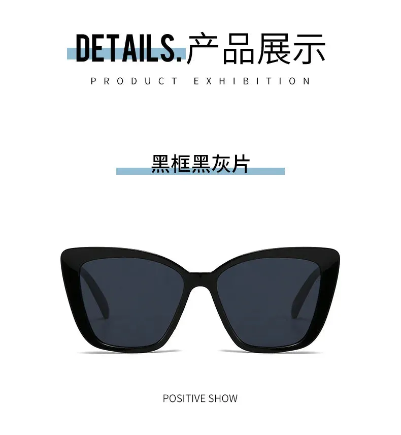 INS Vintage Cat Eye Sunglasses Women Square Small Frame Sun Glasses Female Brand Designer Retro Shades Fashion