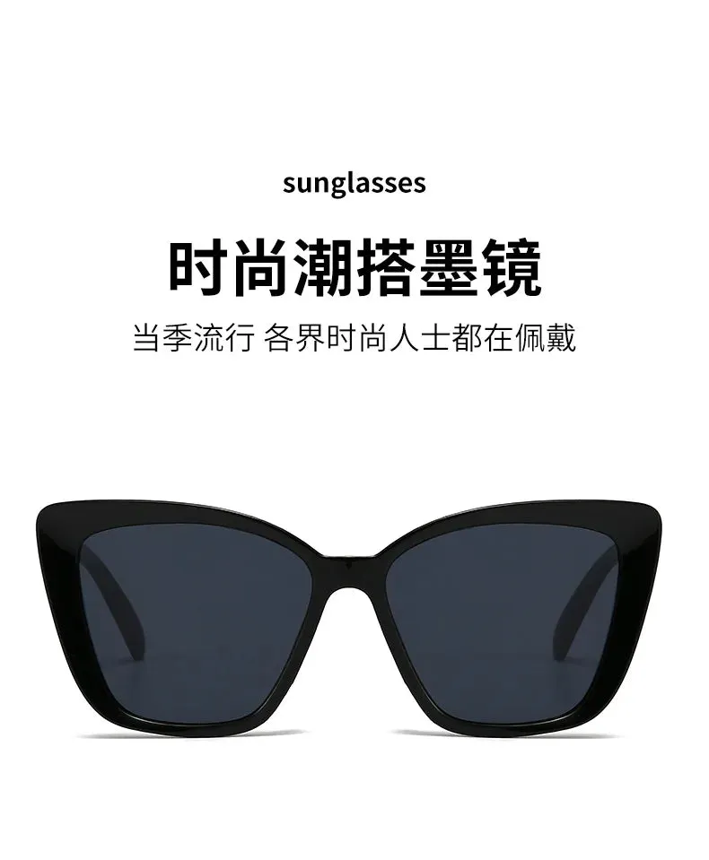 INS Vintage Cat Eye Sunglasses Women Square Small Frame Sun Glasses Female Brand Designer Retro Shades Fashion