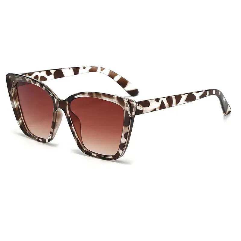 INS Vintage Cat Eye Sunglasses Women Square Small Frame Sun Glasses Female Brand Designer Retro Shades Fashion