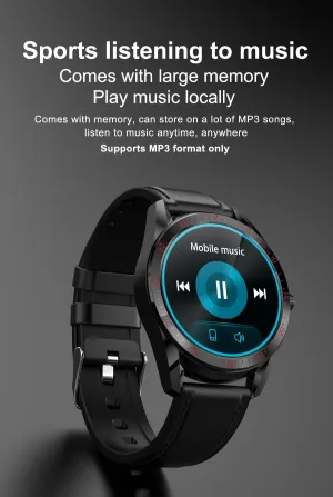 IP68 waterproof 1.39inch Amoled smartwatch calling with MP3 local music smart watch Amoled leather wristband