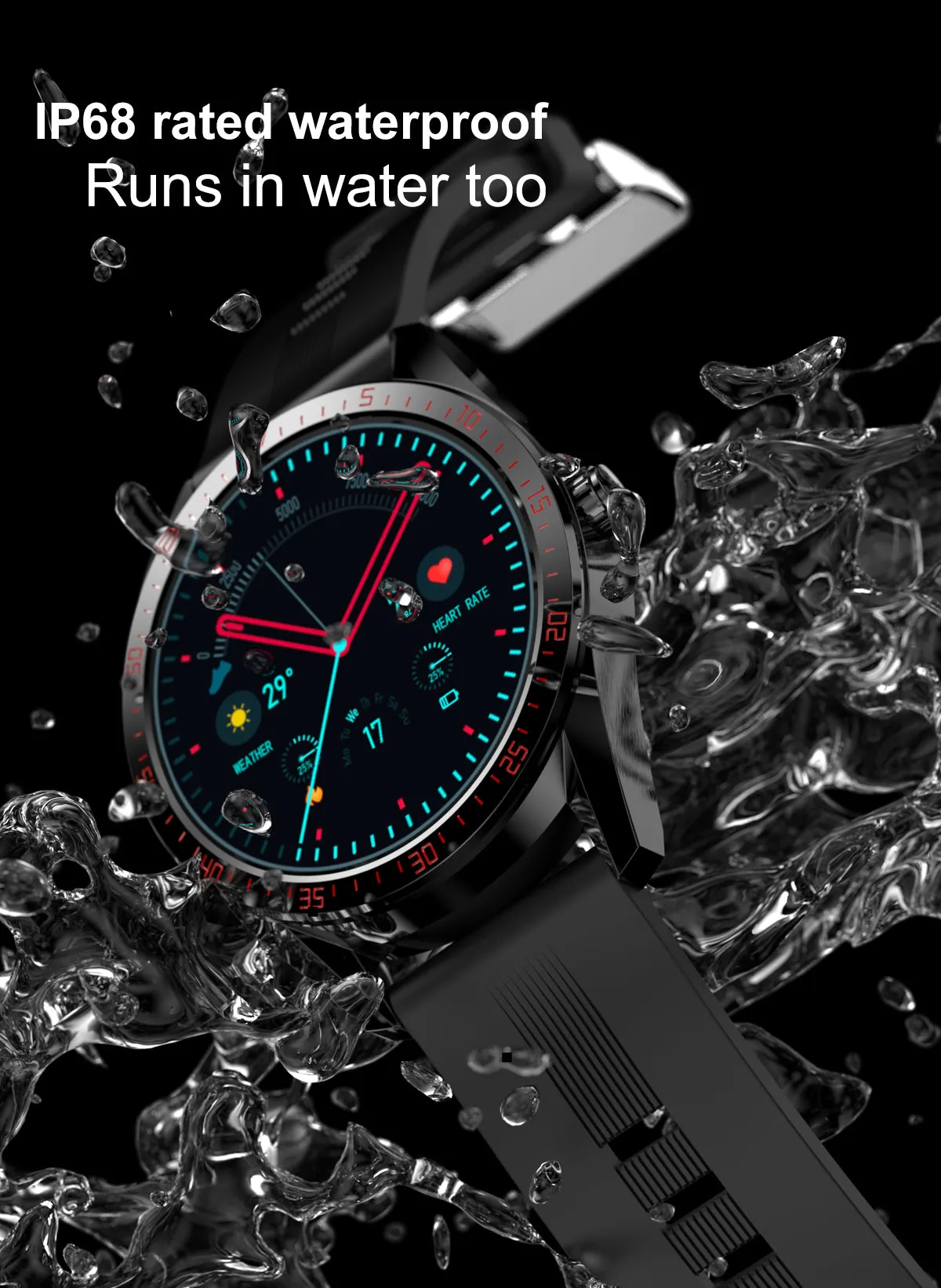 IP68 waterproof 1.39inch Amoled smartwatch calling with MP3 local music smart watch Amoled leather wristband