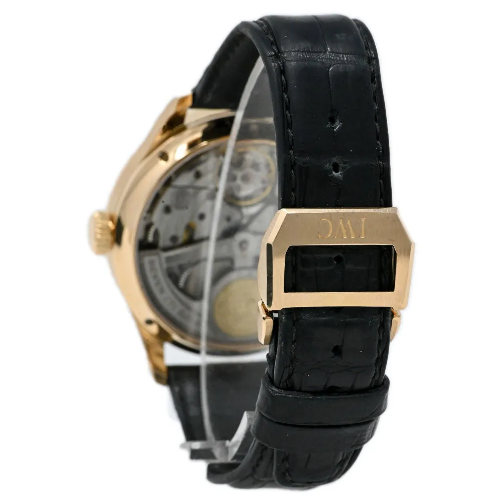 IWC Men's Portuguese Perpetual Calendar Black Arabic Numeral Dial Watch Reference #: IW502103