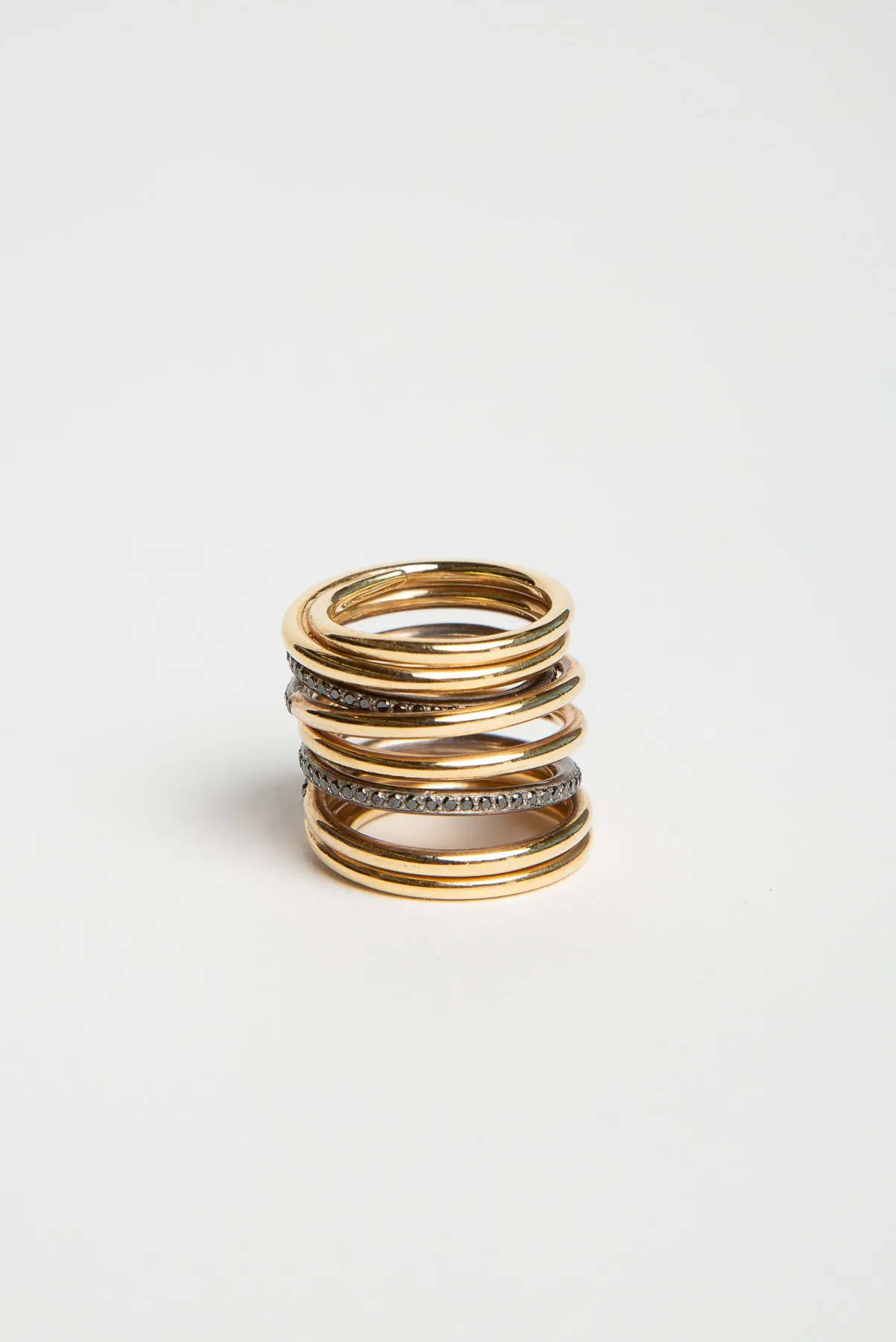 JOANNE FISKE | GOLD 7 ROW SPIRAL RING