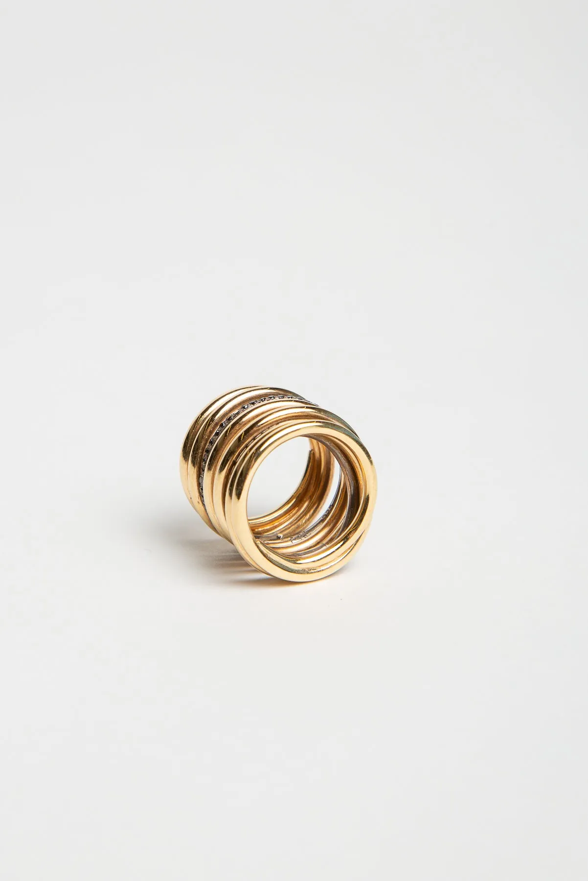 JOANNE FISKE | GOLD 7 ROW SPIRAL RING