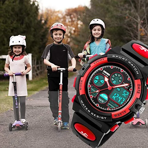 Kids Digital Watch (Red)