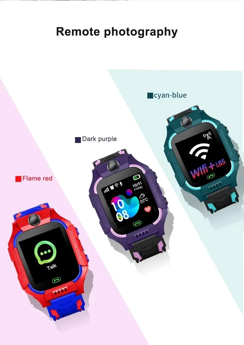 Kids Smart Watch Waterproof IP67 SOS Antil-lost Phone Call  Watch With SIM Card Location Tracker Smartwatch For Children Gifts
