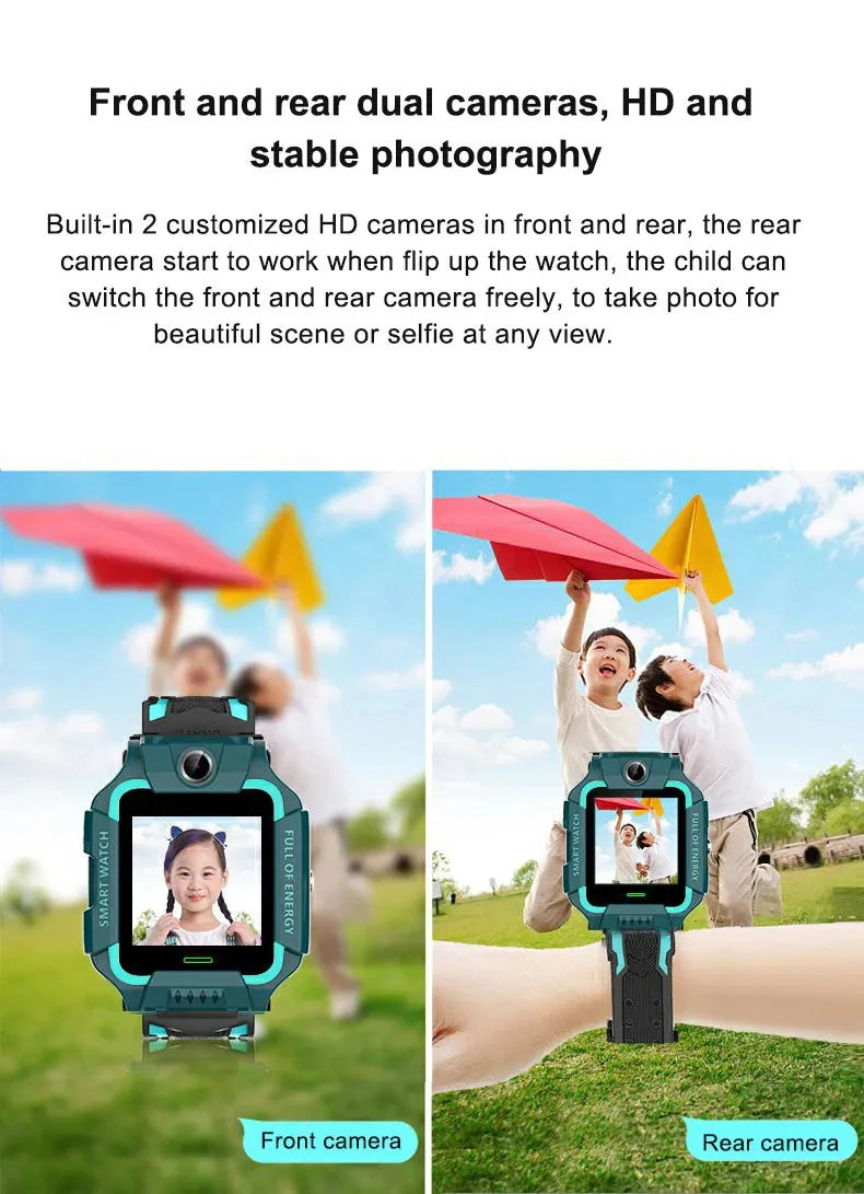 Kids Smart Watch Waterproof IP67 SOS Antil-lost Phone Call  Watch With SIM Card Location Tracker Smartwatch For Children Gifts