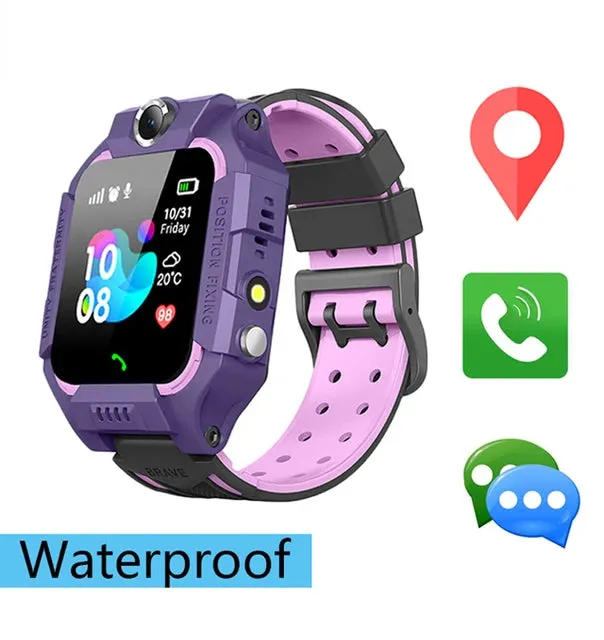 Kids Smart Watch Waterproof IP67 SOS Antil-lost Phone Call  Watch With SIM Card Location Tracker Smartwatch For Children Gifts