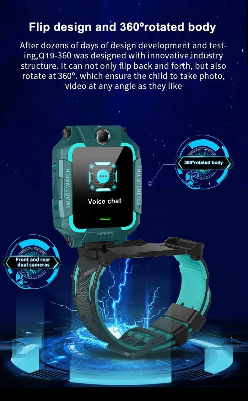 Kids Smart Watch Waterproof IP67 SOS Antil-lost Phone Call  Watch With SIM Card Location Tracker Smartwatch For Children Gifts