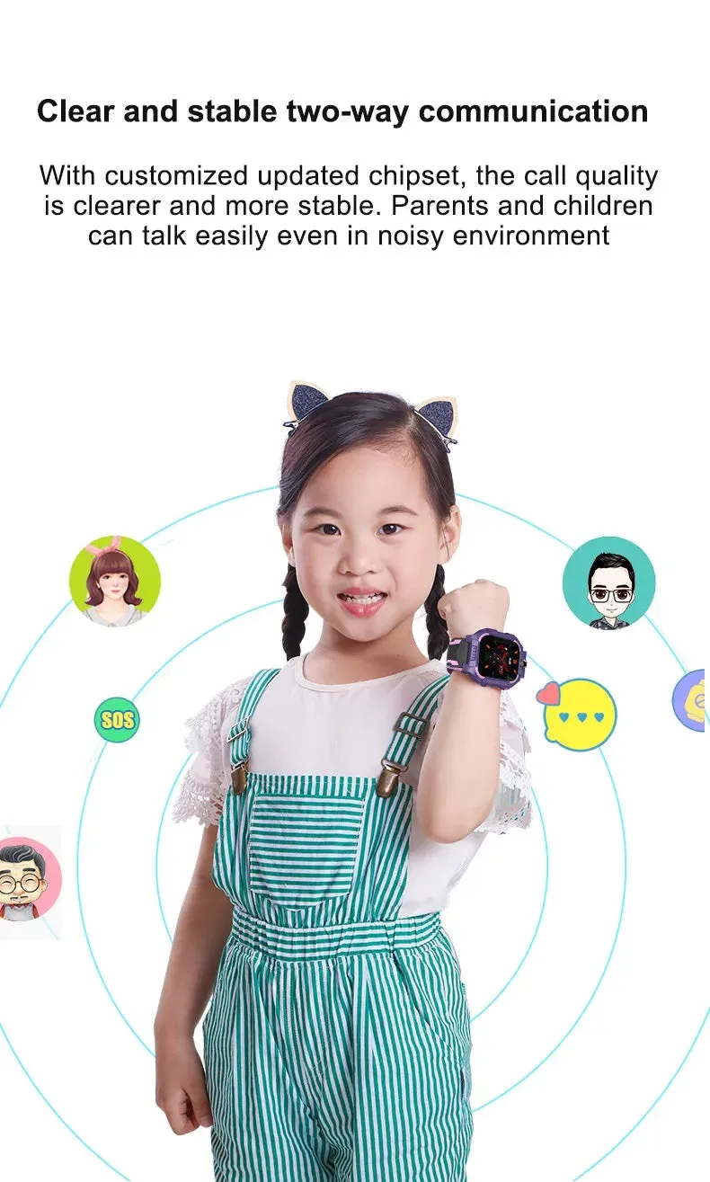Kids Smart Watch Waterproof IP67 SOS Antil-lost Phone Call  Watch With SIM Card Location Tracker Smartwatch For Children Gifts