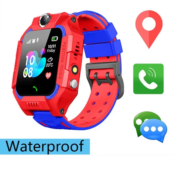 Kids Smart Watch Waterproof IP67 SOS Antil-lost Phone Call  Watch With SIM Card Location Tracker Smartwatch For Children Gifts