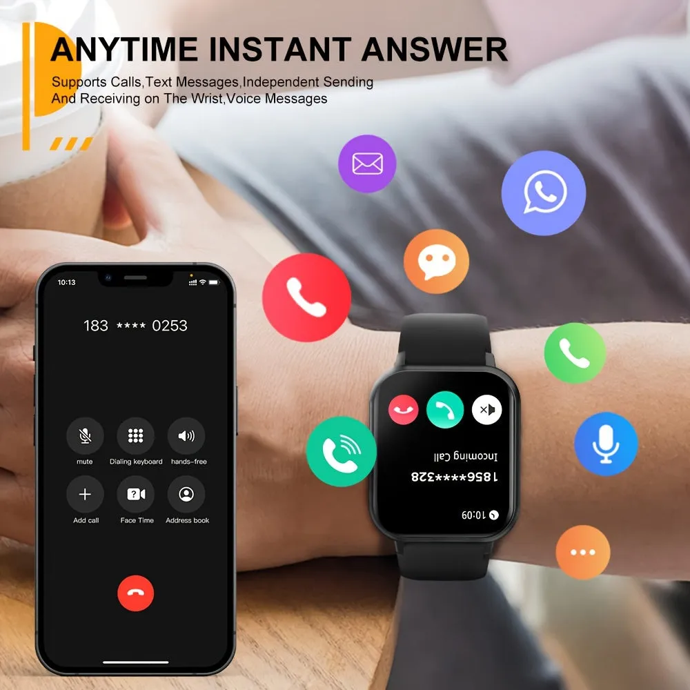Kids' Smart Watch with 4.65cm HD Touch Screen, 100  Sports Modes, IP68, Music Player, Pedometer, Alarm Clock & Calculator - Perfect Gift for Birthdays or Holidays FS