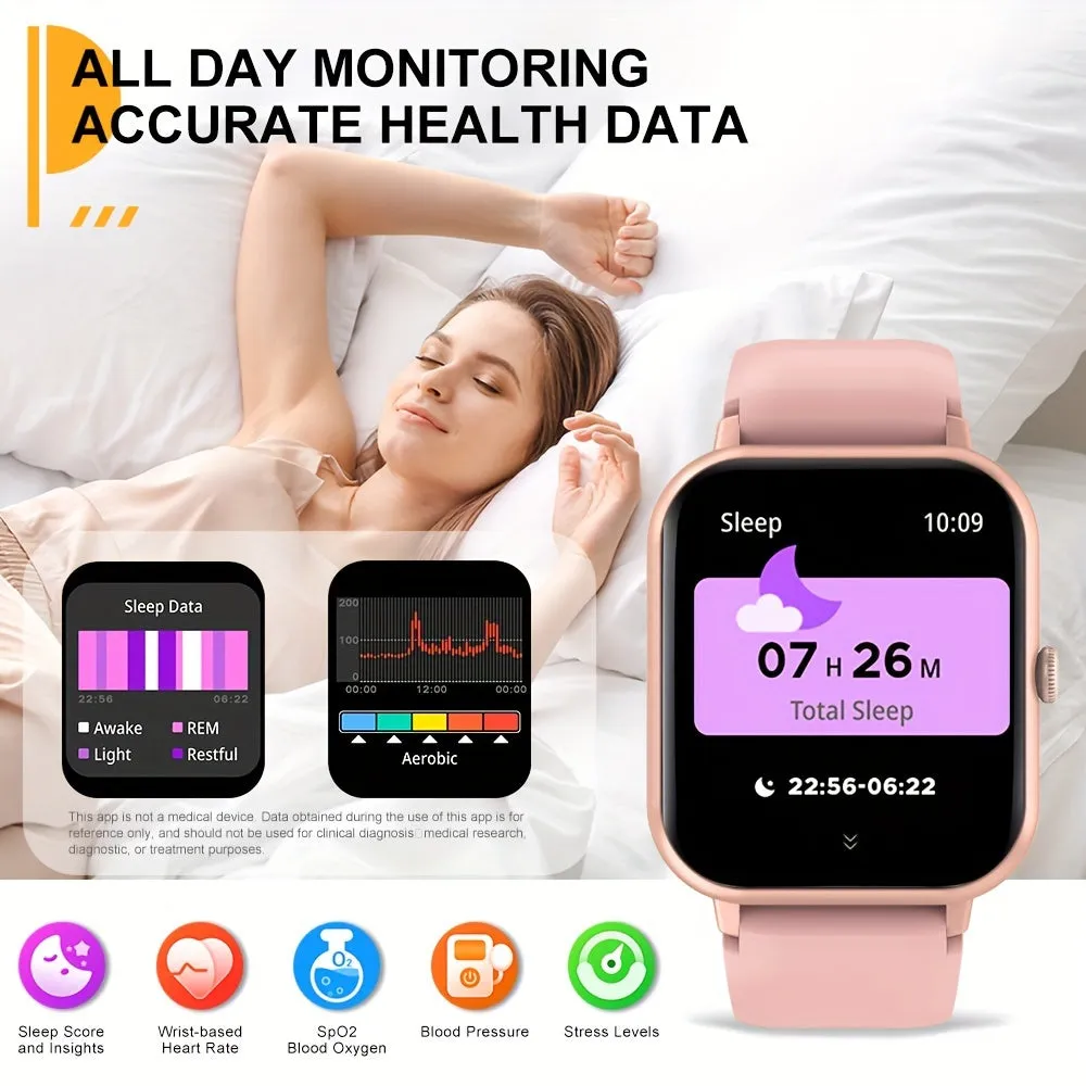 Kids' Smart Watch with 4.65cm HD Touch Screen, 100  Sports Modes, IP68, Music Player, Pedometer, Alarm Clock & Calculator - Perfect Gift for Birthdays or Holidays FS