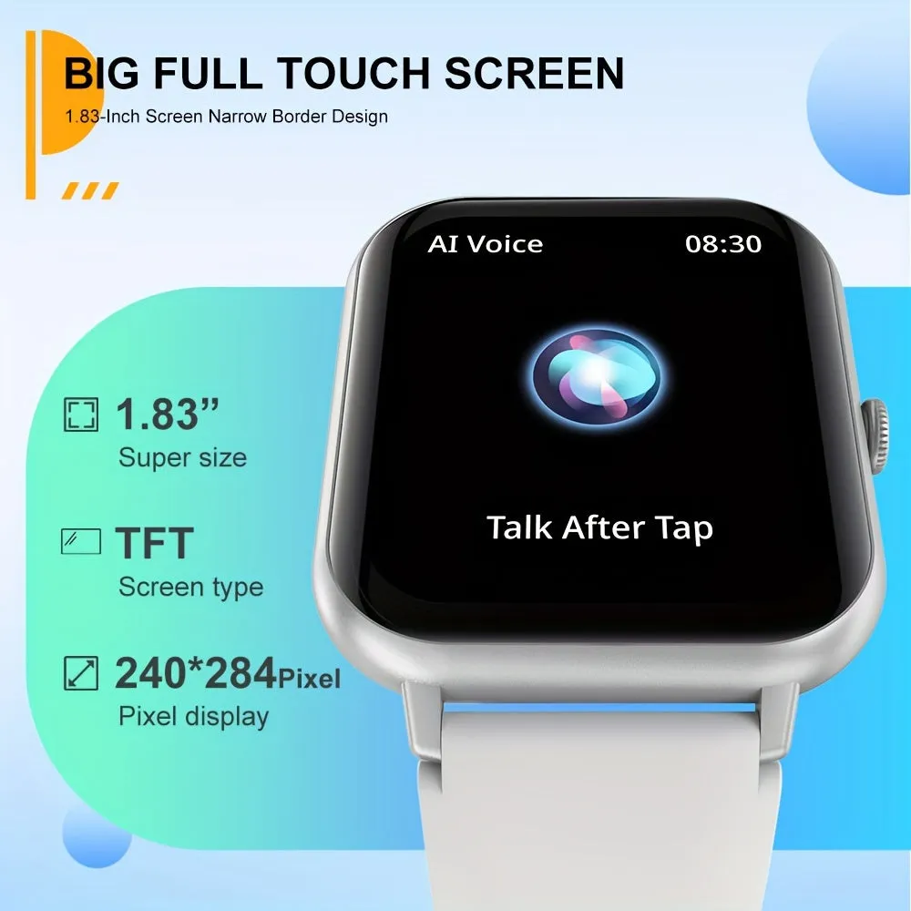 Kids' Smart Watch with 4.65cm HD Touch Screen, 100  Sports Modes, IP68, Music Player, Pedometer, Alarm Clock & Calculator - Perfect Gift for Birthdays or Holidays FS
