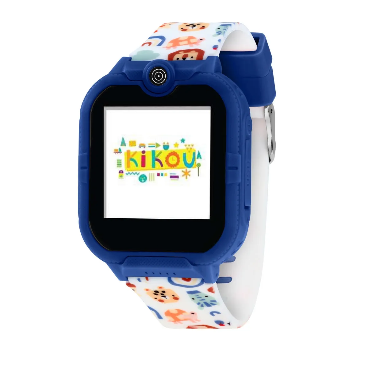 kikou kids game watch smart blue/white silicon strap