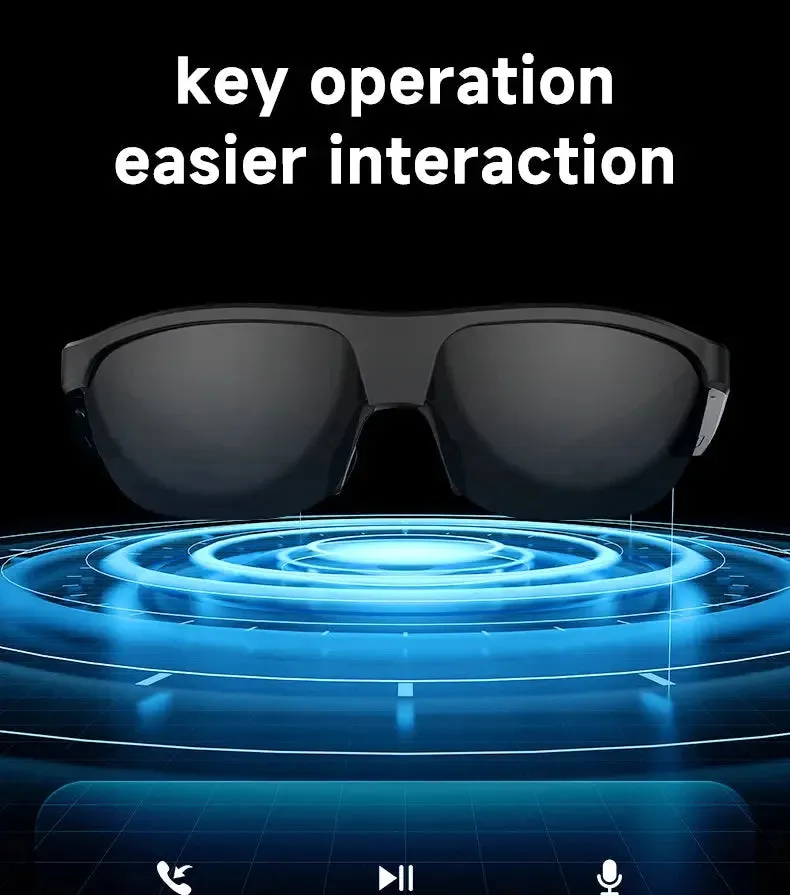 LAXASFIT New Smart Bluetooth Glasses Listen to music Receive calls Sunglasses for men and women Smart Glasses Holiday Gift