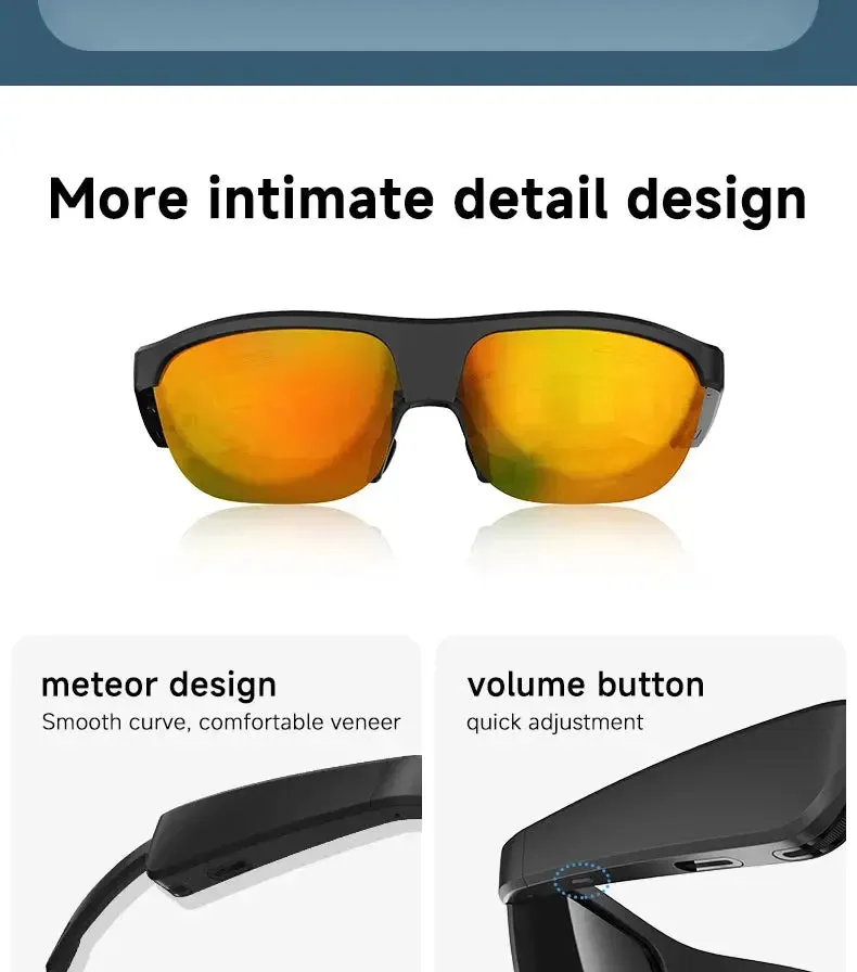 LAXASFIT New Smart Bluetooth Glasses Listen to music Receive calls Sunglasses for men and women Smart Glasses Holiday Gift