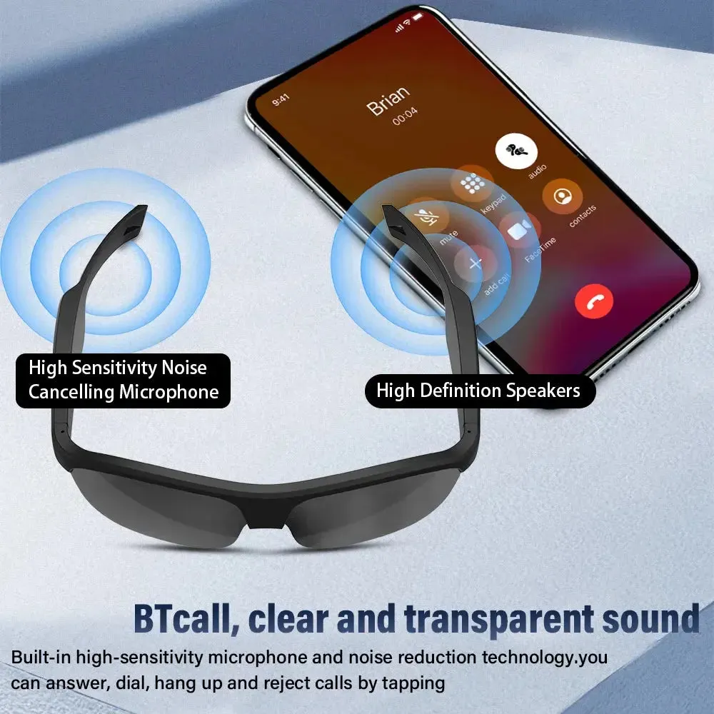 LAXASFIT New Smart Bluetooth Glasses Listen to music Receive calls Sunglasses for men and women Smart Glasses Holiday Gift