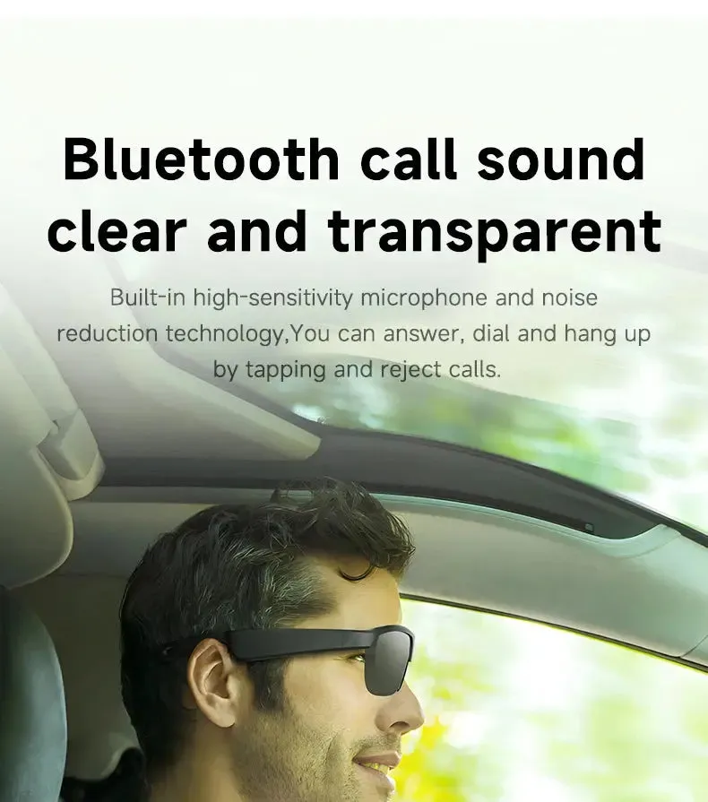 LAXASFIT New Smart Bluetooth Glasses Listen to music Receive calls Sunglasses for men and women Smart Glasses Holiday Gift