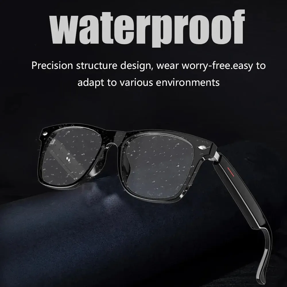 LAXASFIT Smart Bluetooth Glasses HD Talking Music Headset with Microphone Stereo Sound Sports Smart Glasses Man Woman Gift