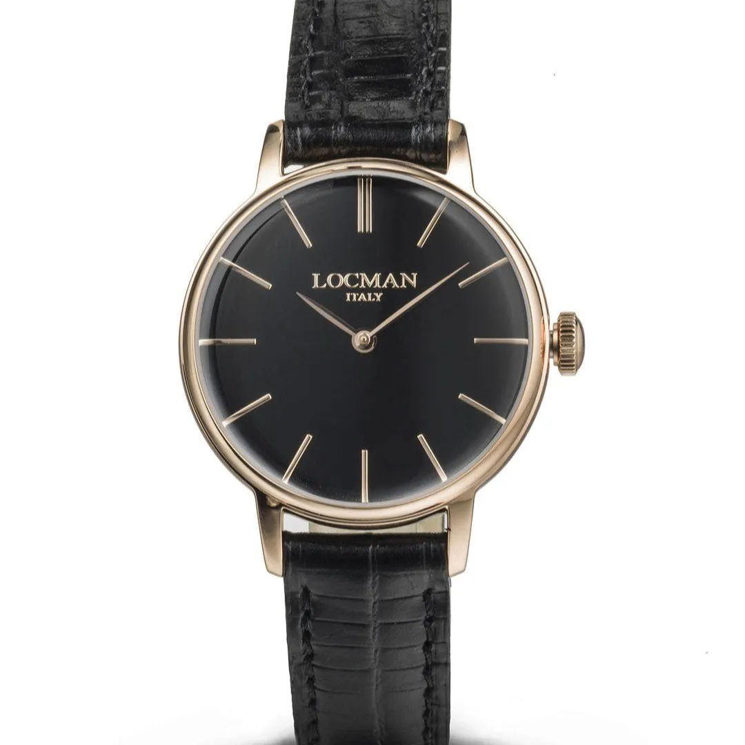 Locman Three Hand Quartz and Rose Gold Watch