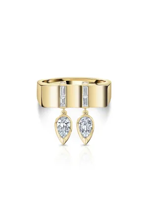 LORAIDA | VORTEX DOUBLE PEAR DIAMOND RING