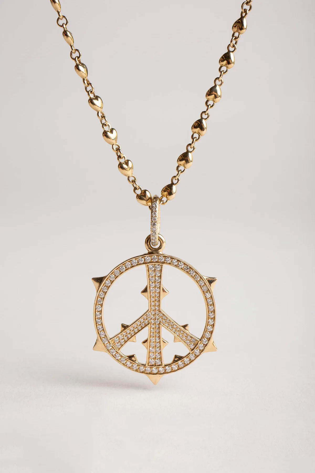 LOREE RODKIN | PUFF HEART LINK NECKLACE