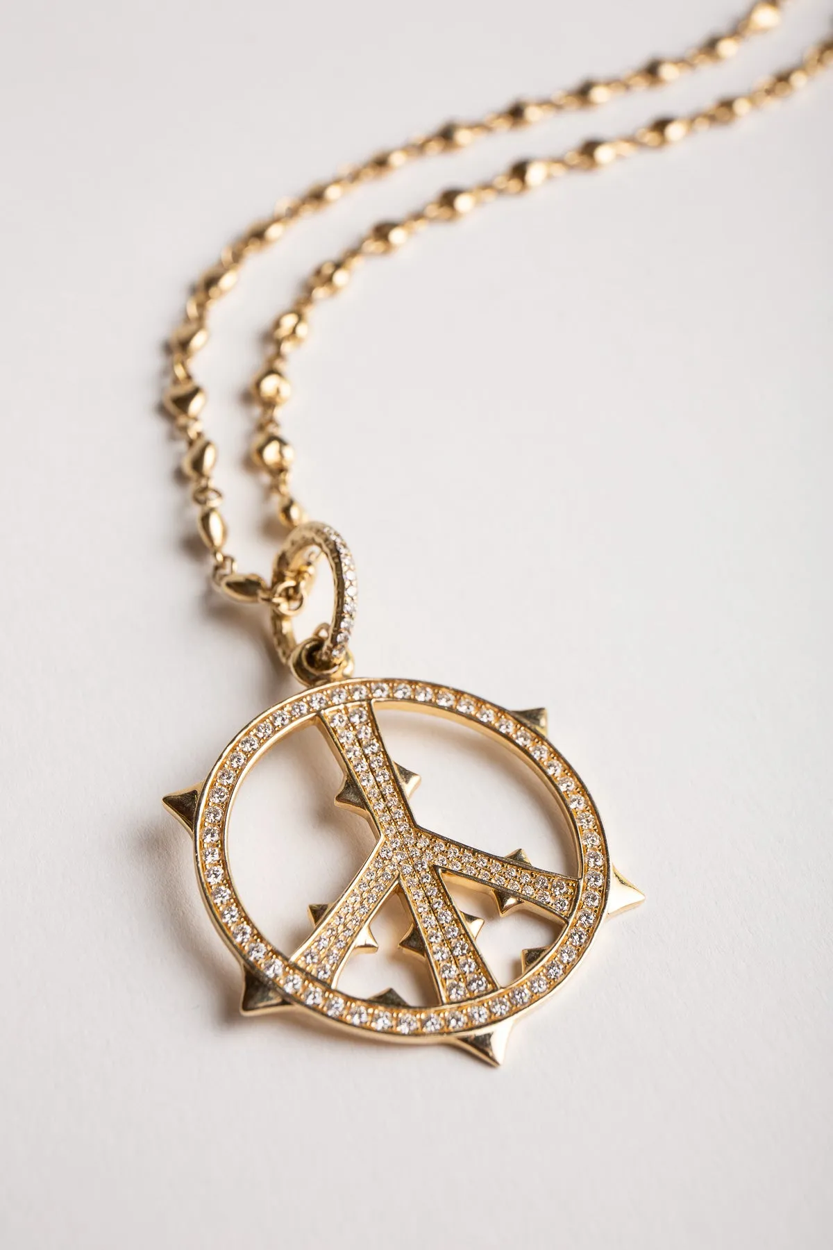 LOREE RODKIN | PUFF HEART LINK NECKLACE