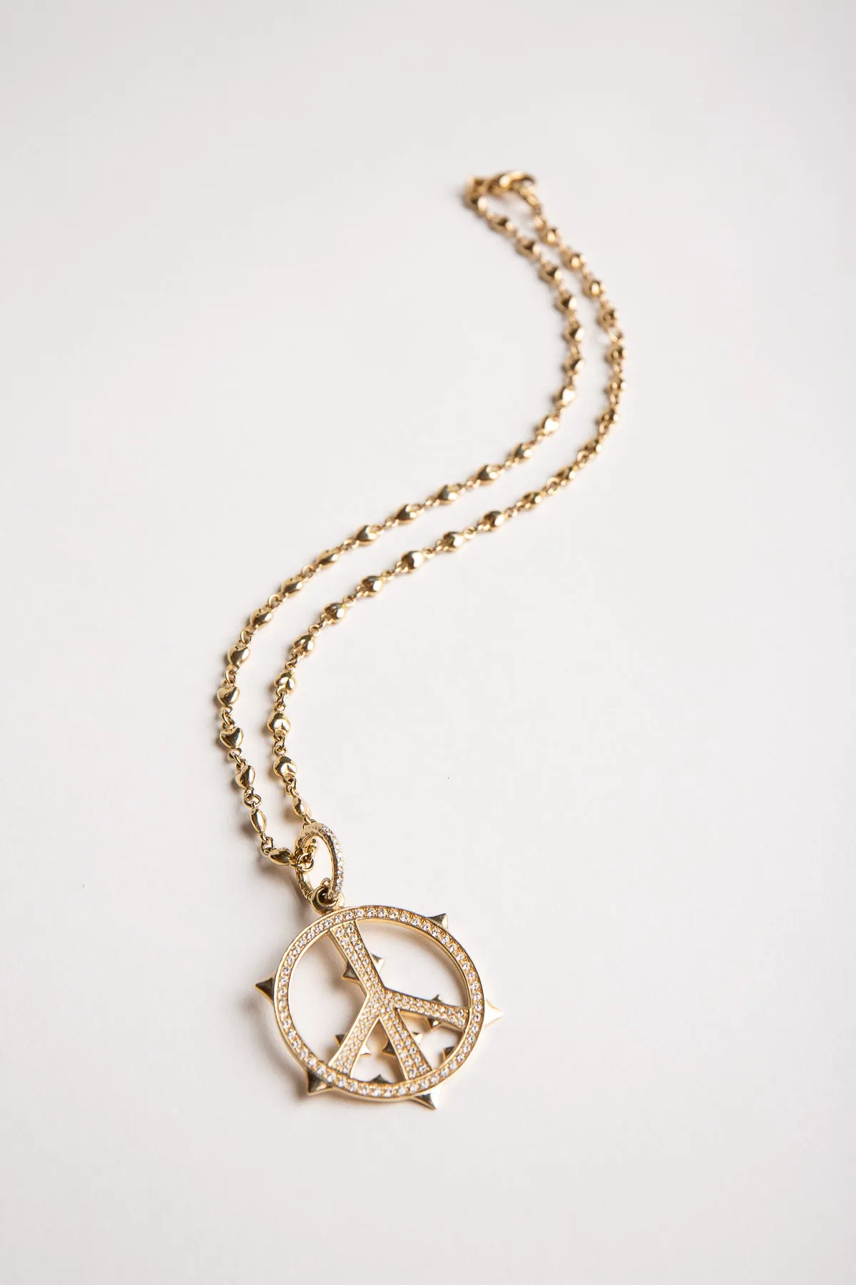 LOREE RODKIN | PUFF HEART LINK NECKLACE