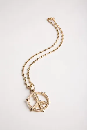 LOREE RODKIN | PUFF HEART LINK NECKLACE