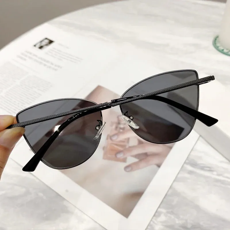Luxury Metal Sunglasses Women Men Square Sun Glasses Ladies Shades Gradient Eyewear UV400 Goggles