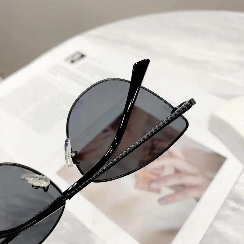 Luxury Metal Sunglasses Women Men Square Sun Glasses Ladies Shades Gradient Eyewear UV400 Goggles