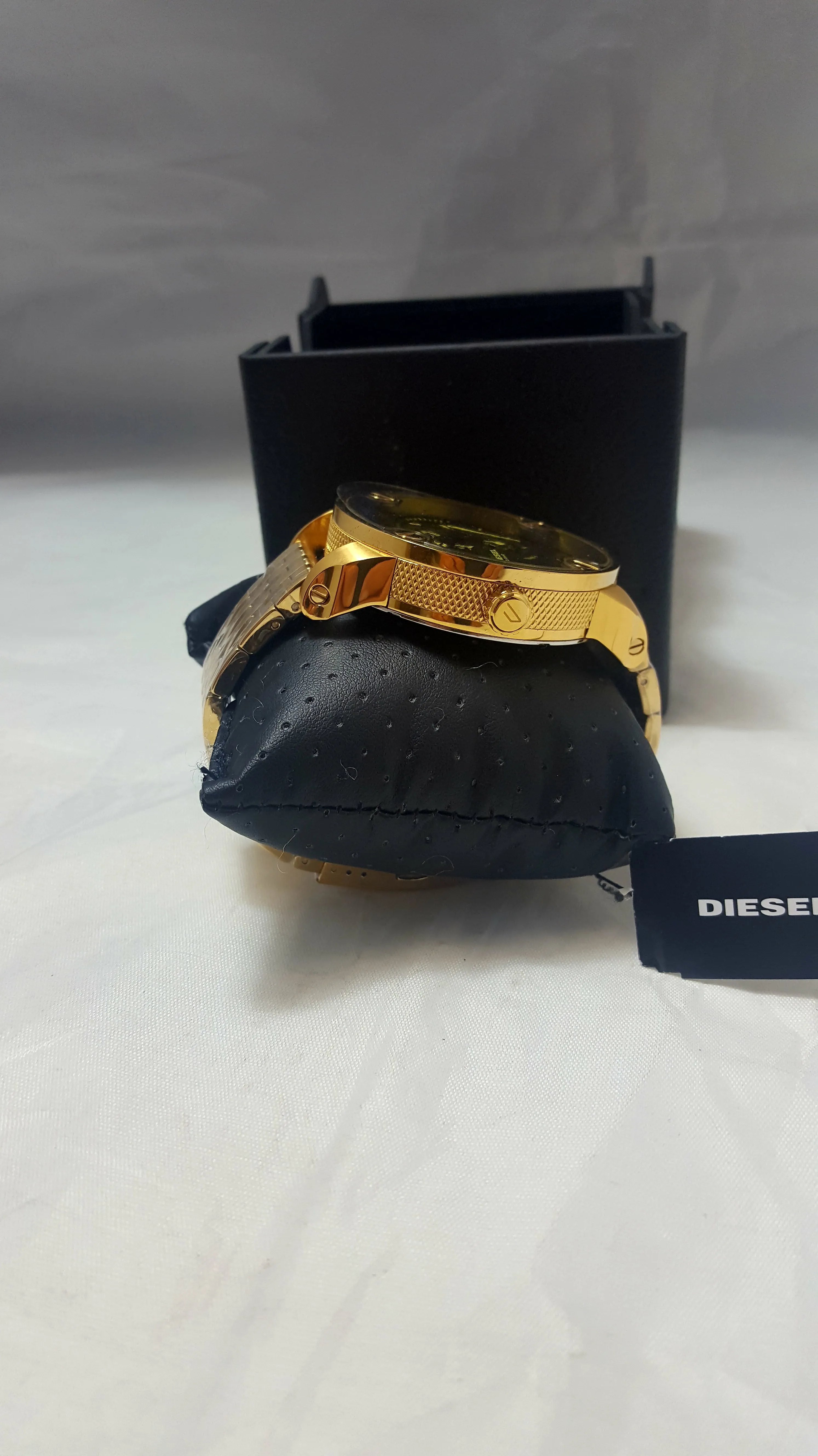 Men's Gold Diesel Watch Model  Little Daddy DZ7347