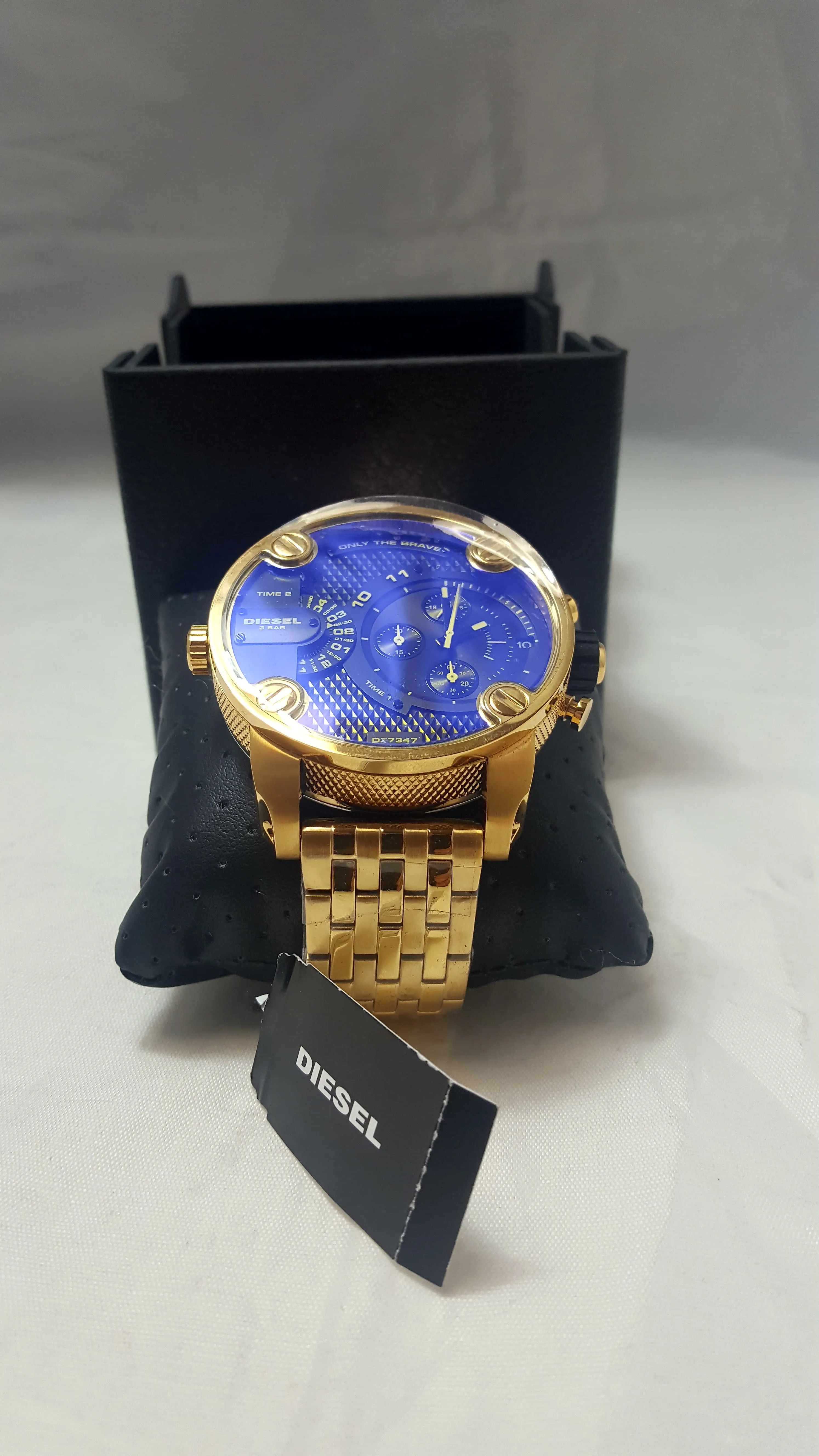 Men's Gold Diesel Watch Model  Little Daddy DZ7347